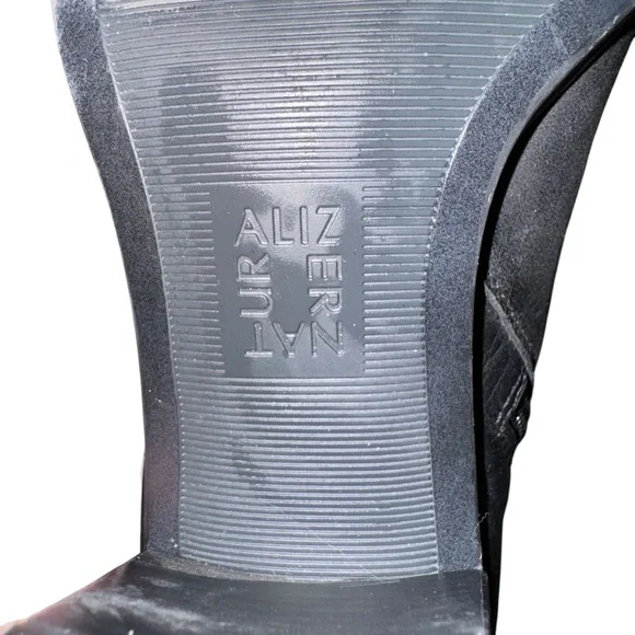 Naturalizer Kamora Black Leather Knee High Wide Calf Boots Sz 8 - Picture 7 of 7